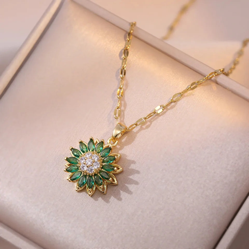 Collar de Girasol - Tu Amuleto Antiestrés que Brilla Contigo 🌟