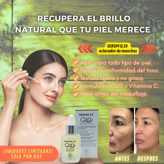 Aclarador de Manchas serum Q10 -pensado para quienes buscan resultados reales