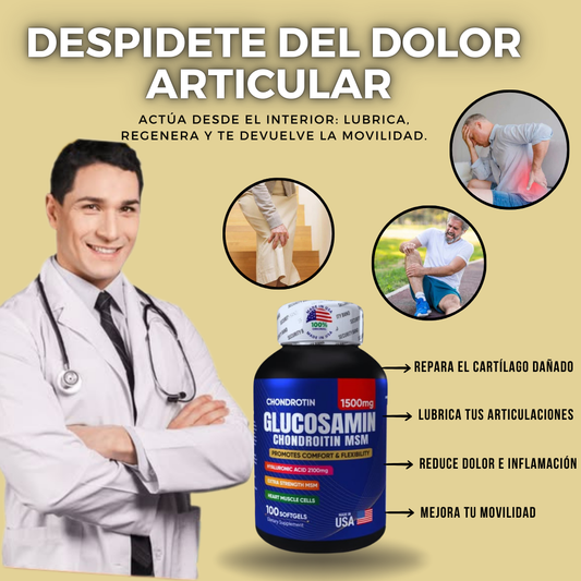Glucosamin + Condroitina 1500 mg | Alivio y Salud Articular