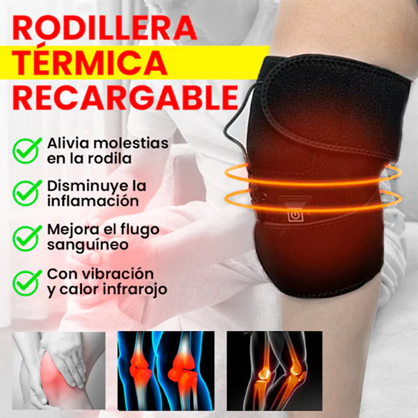 Combo Rodillera Termica + paquete de parches para dolores musculares