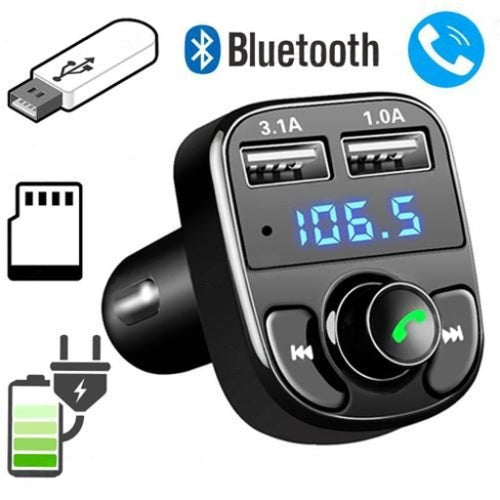 Receptor Bluetooth (Música, llamadas y carga doble en un solo dispositivo)