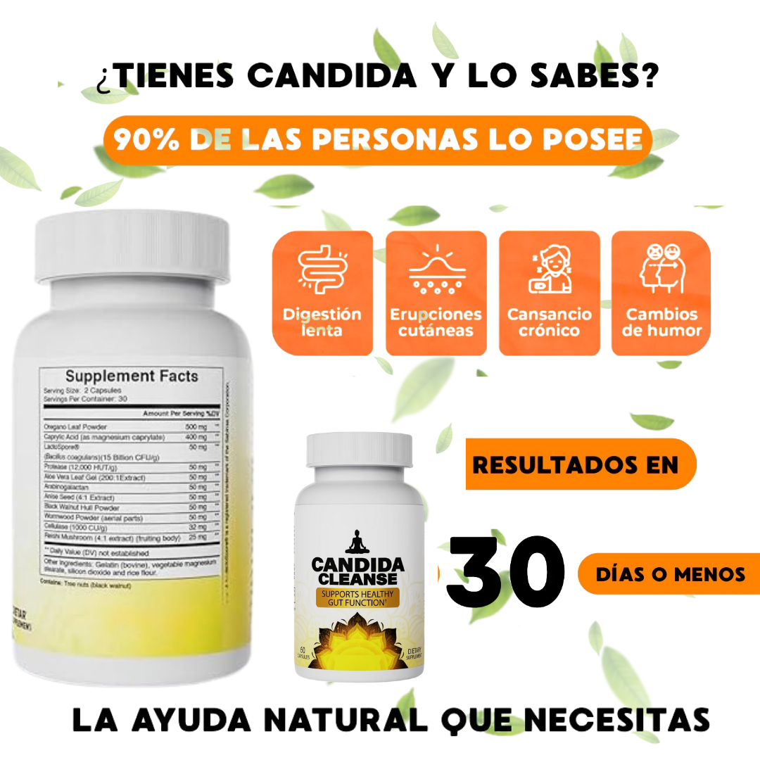 Candida Cleanse - Equilibra tu digestión desde adentro